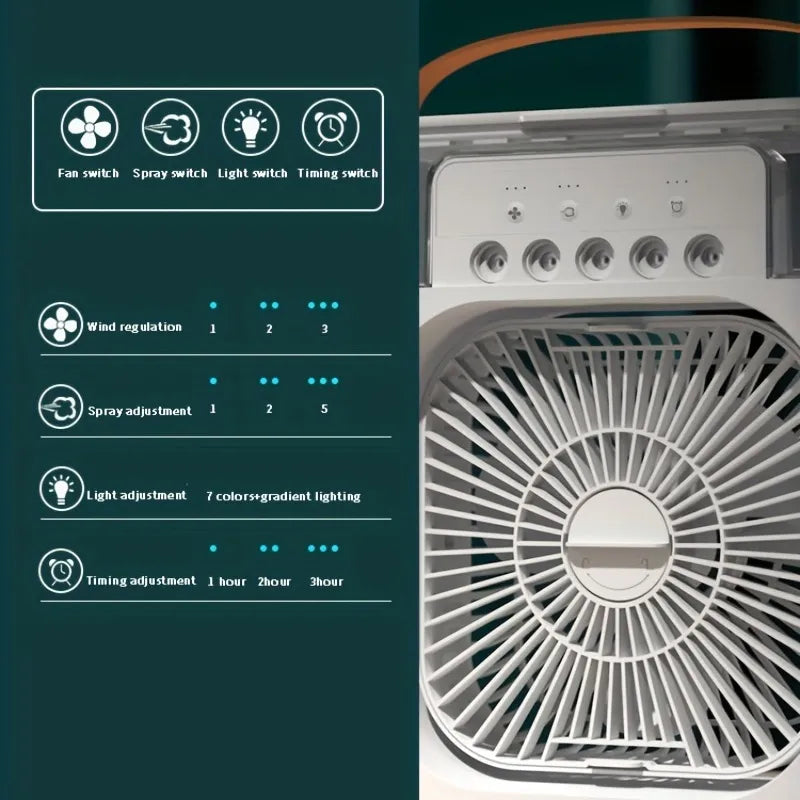 Ventiladores 3 en 1 con Frescura Instantánea